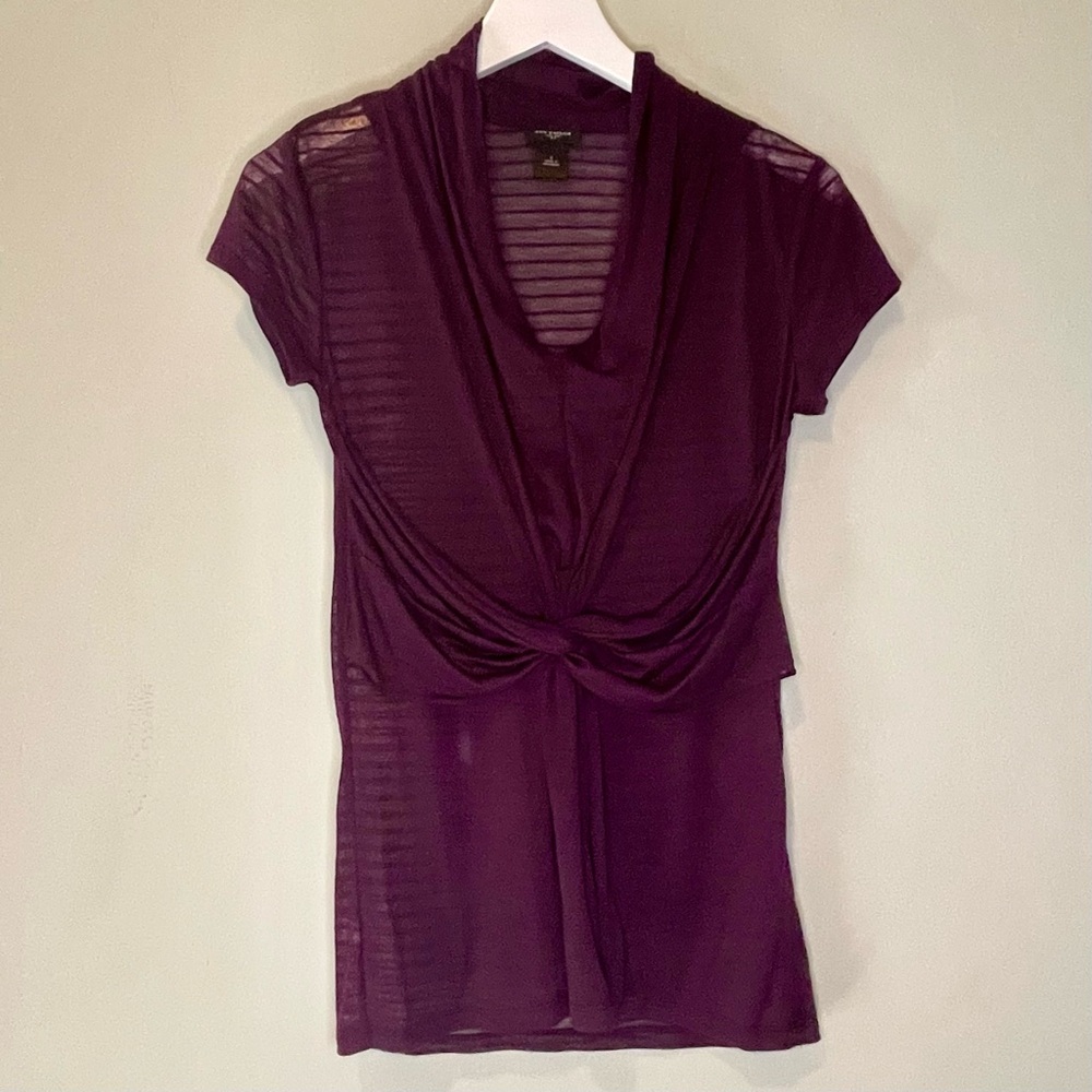 Ann Taylor Women’s Purple Dress Blouse / Size S